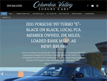 Tablet Screenshot of cvluxurycars.com